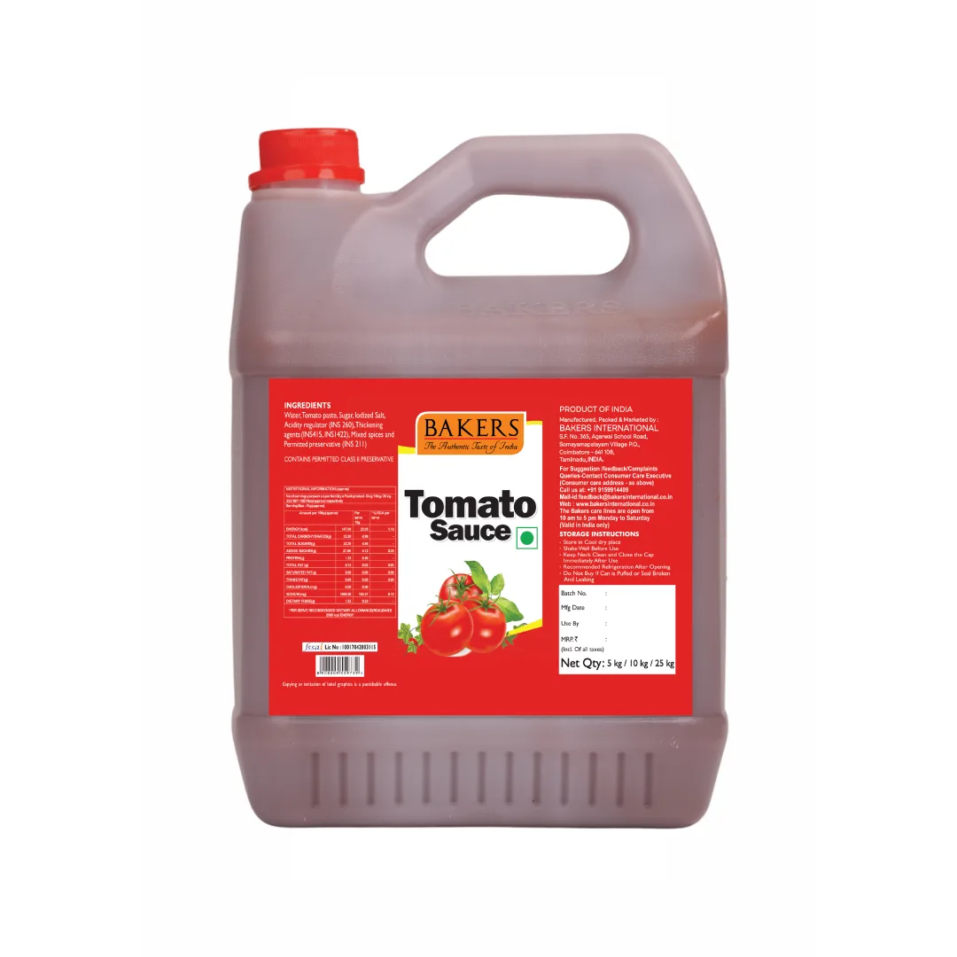 Bakers Tomato Sauce 5kg/10kg/25kg